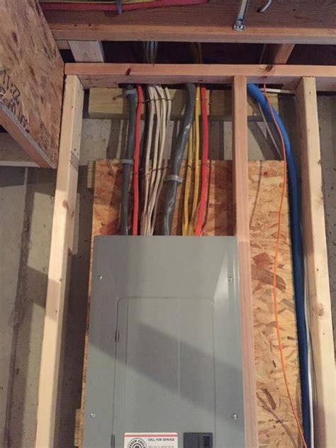 how to frame around electrical box|framing circuit breakers in corner.